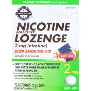  Nicotine Lozenges, 2 mg. MINT flavor, 108 pieces (expires 