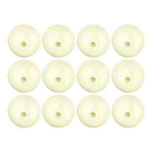  Pale Yellow Opaque Czech Glass Round Beads 6mm Arts 