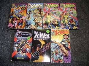 Lot of 14 X MEN VHS ~Marvel Comics/Evolution/Movie  