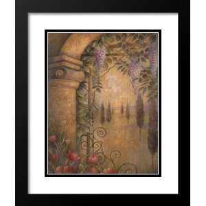   Vollherbst Lane Framed and Double Matted 31x37 Wisteria Garden I