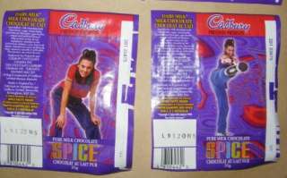 SET COMPLETE 10 CADBURRY WRAP SPICE GIRLS COLLECTION  