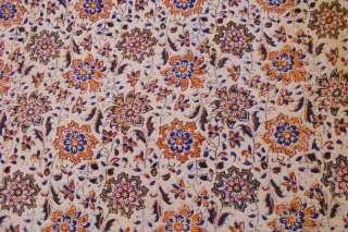   Iran 100% Cotton Block Printed BEDSPREAD Tablecloth TAPESTRY 109x70