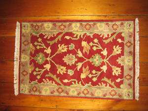 Small Indian Vintage Area Dowry Rug 25x37 1/2  