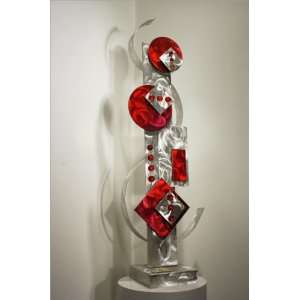  Modern Abstract Art, Metal Art Table Sculpture, Design by NY Artist 