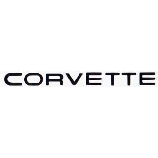    1991 96 Corvette Front & Rear Name Insert   BLACK Automotive