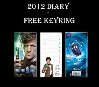 DR WHO OFFICIAL 2012 SLIM DIARY + FREE DR WHO KEYRING  