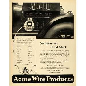 1920 Ad Acme Logo Wire Products New Haven Connecticut Magnet Coils 