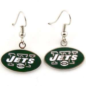  New York Jets Logo Wire Earrings