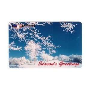   Phone Card 5m 1993 Promo Winter Snowscape Scene Seasons Greetings