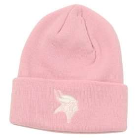   Vikings Classic Cuffed Winter Knit Hat   Pink