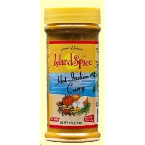 Island Spice Hot Indian Curry Product of Jaimaica  THREE 6 oz Jars 