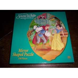   White and the Seven Dwarfs Mirror Shaped Puzzle 150pc. Toys & Games