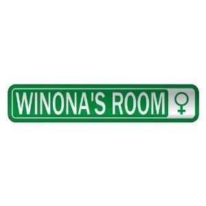   WINONA S ROOM  STREET SIGN NAME