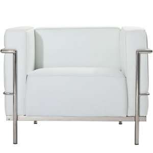  Lexington Modern Le Corbusier Style LC3 Arm Chair, Genuine 