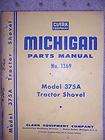 Michigan 85 III Tractor Shovel Parts Manual 2086 w  