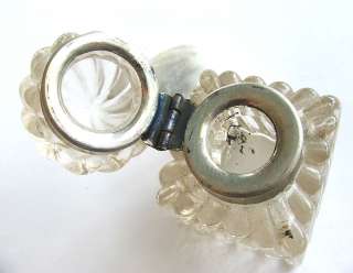 Antique Fragrance / Oils Crystal Glass Small Bottle, Edwardian era 
