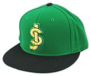 Shake Junt SJ Classic Green & Black Snapback Hat WUSSUP  