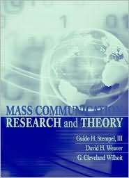 Mass Communication Research and Theory, (020535923X), Guido H. Stempel 