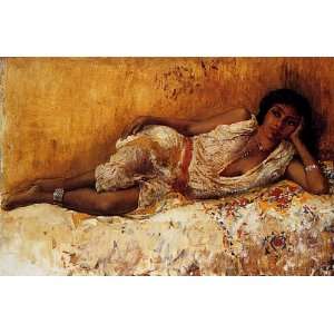   16 inches   Moorish Girl Lying On A Couch  Rabat, 