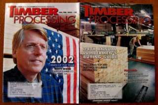 Lot of 6 TIMBER PROCESSING Magazine Back Issues 2002  