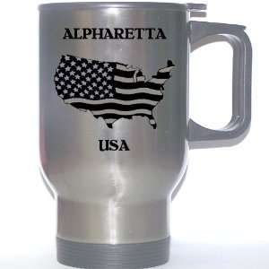  US Flag   Alpharetta, Georgia (GA) Stainless Steel Mug 