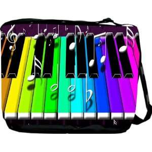  RikkiKnight Multi Colored Keyboard Messenger Bag   Book 