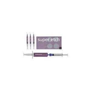 Super Etch 37% Phosphoric Acid Etch Gel, Syringe Kit. 1   9.6 mL (12 
