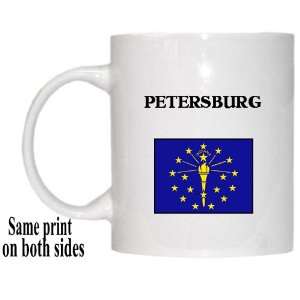    US State Flag   PETERSBURG, Indiana (IN) Mug 