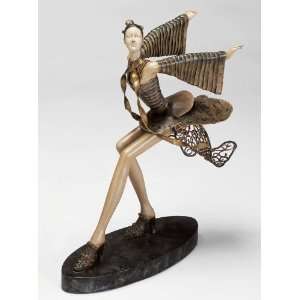 Artmax Handmade   Sculpture Dancing with the Wind  Female dancer 