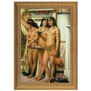  Pharaohs Handmaidens, 1882 Canvas Replica Painting 