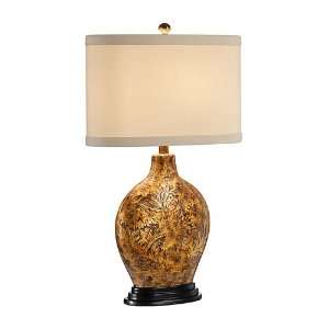 Wildwood Lamps 46767 Engraved 1 Light Table Lamps in Hand Colored Cast 