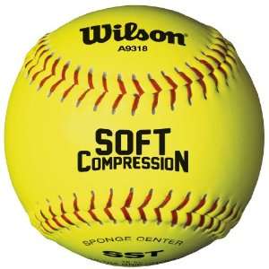 A9318 Super Seam Technology Soft Compression Softballs from Wilson 