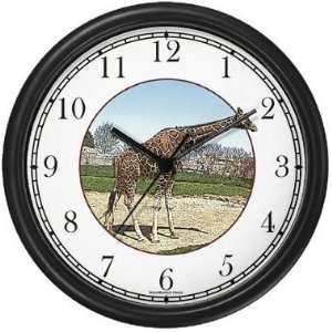  Giraffe Wall Clock by WatchBuddy Timepieces (Hunter Green 