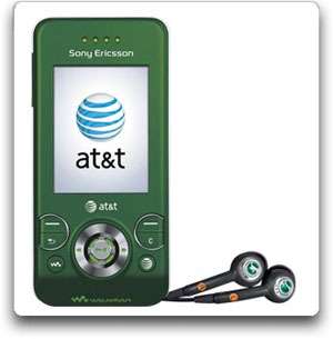  Sony Ericsson W580i Phone, Jungle Green (AT&T) Cell 