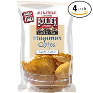 Boulder Canyon Lightly Salted Chips, Hummus, 5 Ounce (Pack of 4)