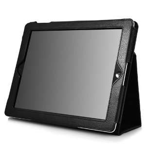  IPAD 2 Leather Case With Stand for Apple IPAD 2 (Black 