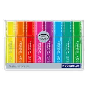 Staedtler 364 wp8 Textsurfer Classic Fluorescent Highlighter Wallet 
