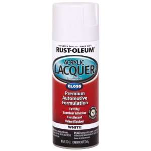    Oleum Automotive 253364 12 Ounce Acrylic Lacquer Spray, White Gloss