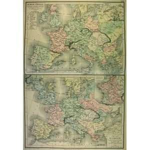  Leroy map of Europe during the Middle Ages (1885) Office 