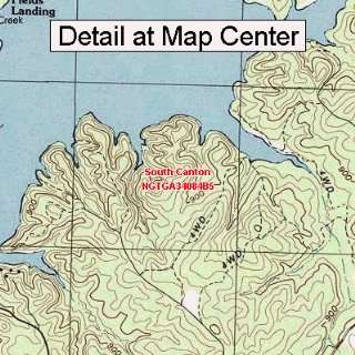  USGS Topographic Quadrangle Map   South Canton, Georgia 