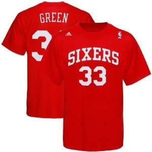   76ers #33 Willie Green Red Player T shirt