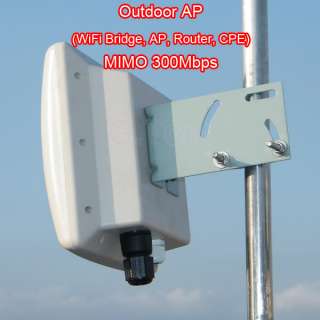 MIMO 300Mbps Outdoor WiFi AP Bridge CPE WDS AIR OS POE  