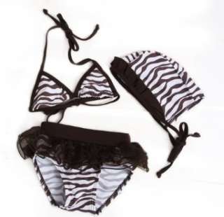    Swimsuit, Zebra Print Bikini, TWO Piece Swimwear, Size 6 Clothing