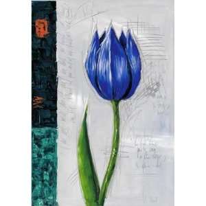 BLUE TULIP Vincent Mond. 27.50 inches by 39.50 inches. Best Quality 