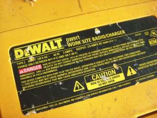   is this dewakt dw911 job sit radio this radio is used in working order