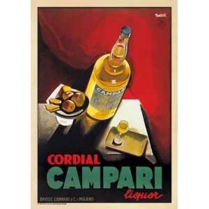  Cordial Campari 1926 by Nizzoli. Size 38.25 inches width 