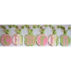  Camryns Hand Painted Round Wall Letters