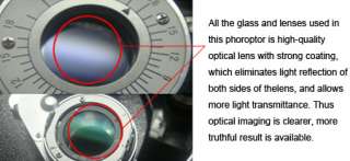 Minus Cylinder Refractor Optical Phoropter Phoroptor Optom​etry 
