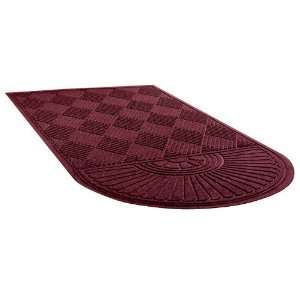  Entrance Mat with Single Fan Design 34 x 65 Red Office 