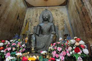 Phra Kan Tha Ra Rath Wat Na Phra Men in Ayutthaya Thai Buddha Amulet 